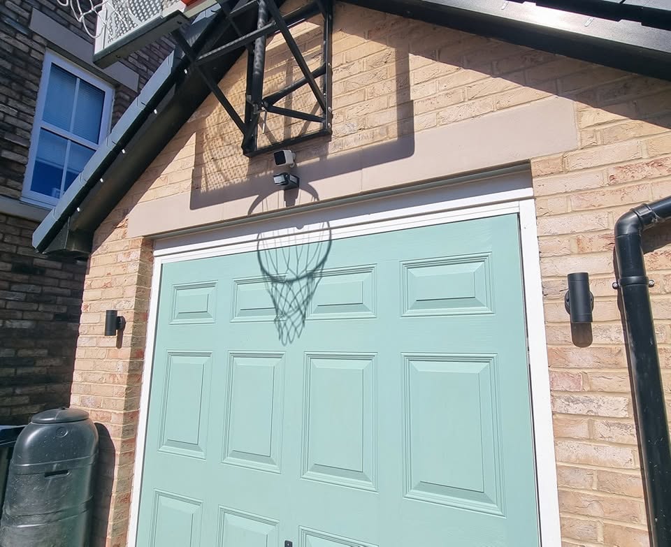 Outdoor CCTV camera installation